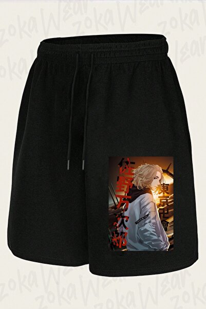 ZOKAWEAR Unisex Tokyo Revengers Manjiro Sano (Mi̇key) Design Printed Shorts