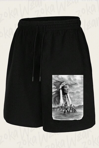 ZOKAWEAR Unisex Indian, Native American Design Printed Shorts
