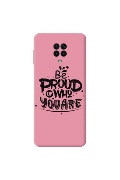 Other Xiaomi Redmi Note 9 Pro Be proud of who you are Pink Colored Silicone T...