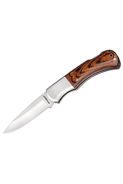 OEM Cutit Pliabil Boker Otel 440A Maner Lemn Pakka Lama 75mm Ideal pentru Act...