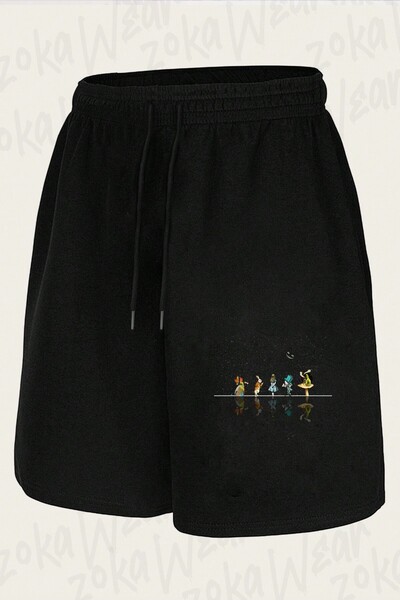 ZOKAWEAR Unisex Wonderland Starry Night Alice in Design Printed Shorts