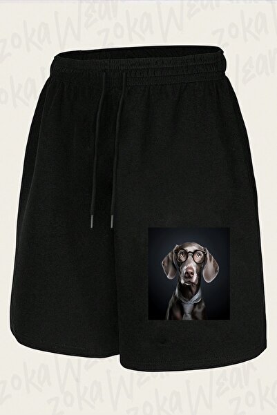 ZOKAWEAR Unisex σορτς με στάμπα Mr Weimaraner