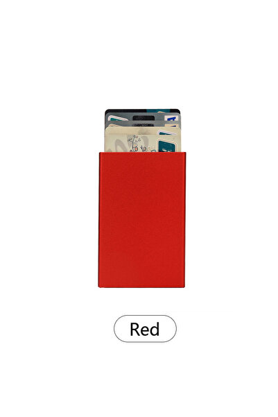 Choice4 AB024-Red0 Fashionable Slim Aluminum RFID Blocking Business Card Hold...