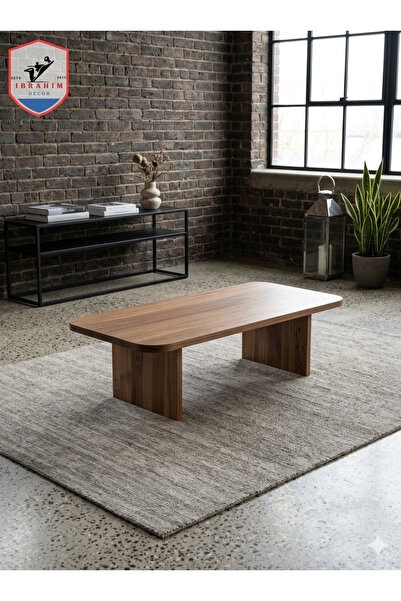 ibrahim suleiman al saqami Modern Black & Brown Coffee Table | Minimalist Woo...