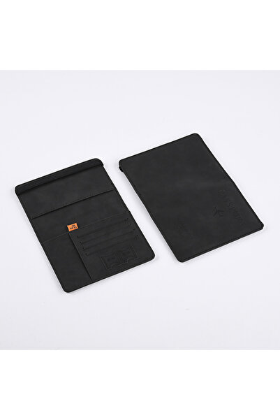 Choice3 black Men PU Leather Wallet Travel Passport Purse Card Male Travel Ac...