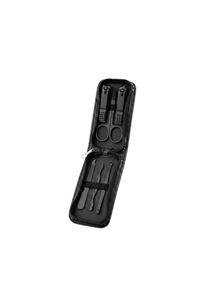 Choice1 6pcs black 6-IN-1 Nail Clipper Set Portable Travel Manicure Kit for M...