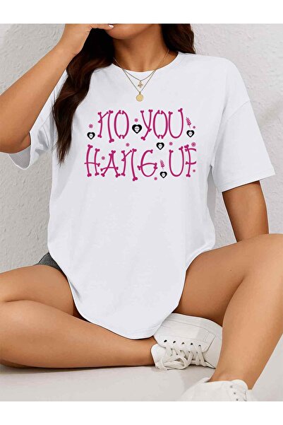 STITCHLY بلوزة نسائية Y2K من Fun Hang Up Tee - تي شيرت أبيض 100% بوزن 180 جرا...