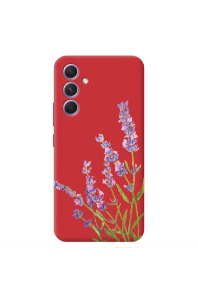 Other Samsung A54 Flowers 8 Red Colored Silicone TPU Θήκη
