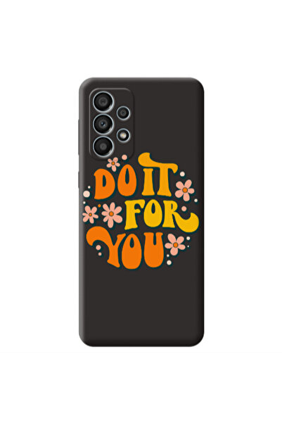 Other Samsung A53 Do it For You Black Colored Silicone TPU Θήκη