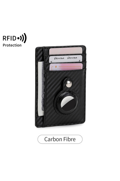 Choice1 KB431-CarbonFibre RFID Blocking Wallet Ultra-thin Simple Airtag Case ...