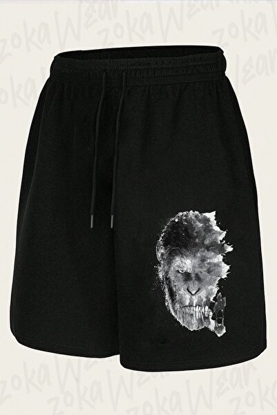 ZOKAWEAR Unisex Monkeys Hell Design Printed Shorts