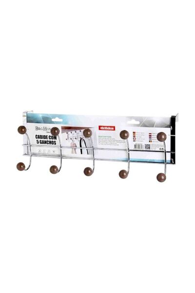 Tradesor Μεταλλική κρεμάστρα πόρτας 5 θέσεων - 57606