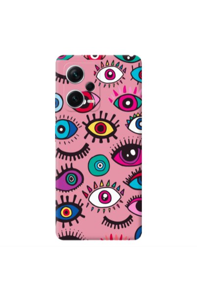 Other Xiaomi Poco X5 Multiple eyes Pink Colored Silicone TPU Θήκη