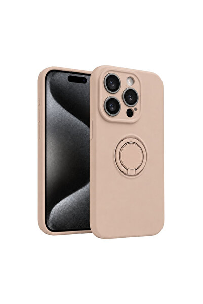 ZetGSM Husă pentru iPhone 15 Pro din silicon, cu inel de prindere și protecți...