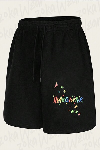 ZOKAWEAR شورت مطبوع بتصميم Heartstopper Leaves autunm للجنسين