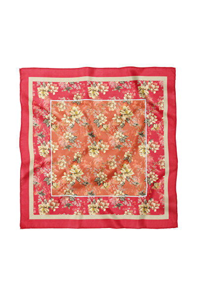 Sultan İpek Floral Patterned Scarf / Bandana 50X50Cm