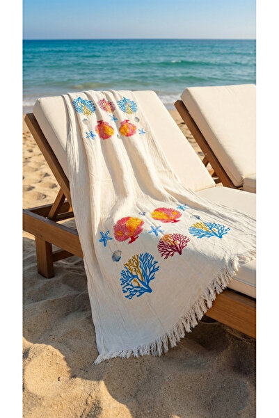 RH Rosehan 100% Cotton 4 Layer Muslin Fabric Beach Towel / Peshtemal / Bath /...