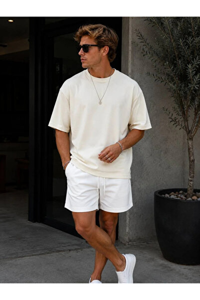 MADZEYMODA Ανδρικό T-Shirt Oversize με λαιμόκοψη Crew Neck από ύφασμα Oysh σε...