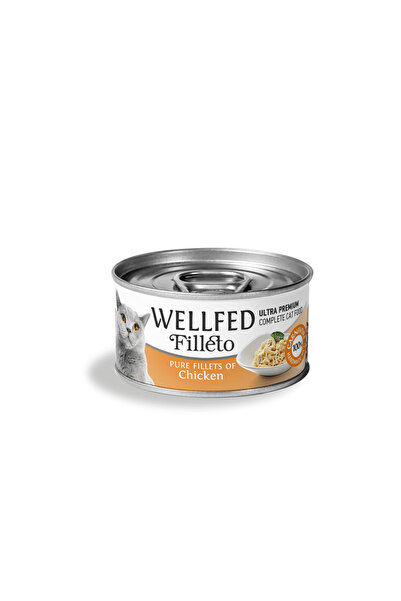 Wellfed Κονσέρβα γάτας Αγνό φιλέτο κοτόπουλου 70γρ