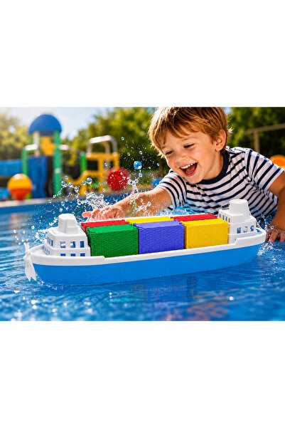 Prlk toys 50 cm Cargo Boat Container Ship – Large Toy Ship That Floats on Wat...