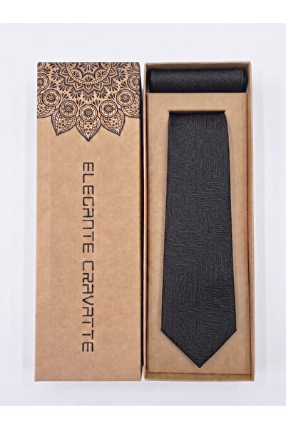 Elegante Cravatte Men's Jacquard Woven Tie Set - 7cm Model, Pocket Handkerchi...