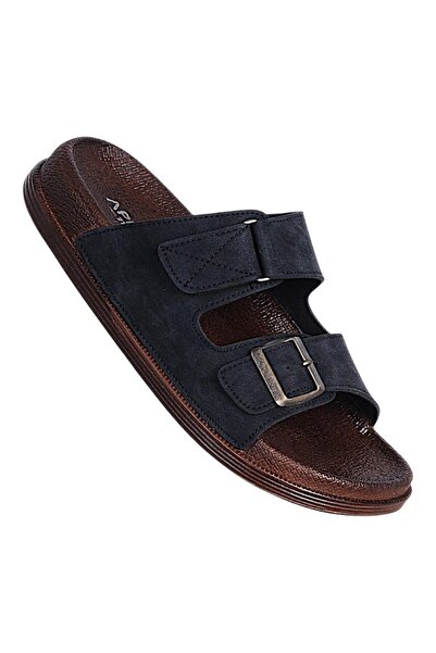 Apella 960-1 Troya Black Men's Casual Slippers