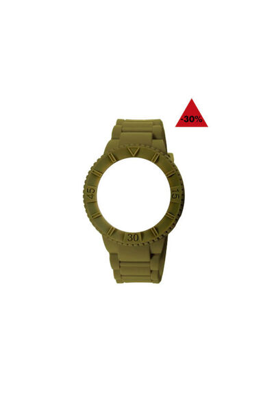 Other WATX & CO Λουράκι από καουτσούκ Πράσινο 43mm