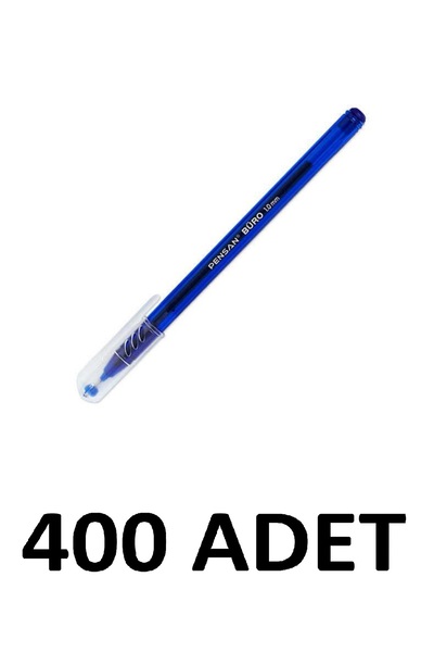 Pensan قلم مكتبي 400 قطعة، قلم حبر جاف 1 ملم