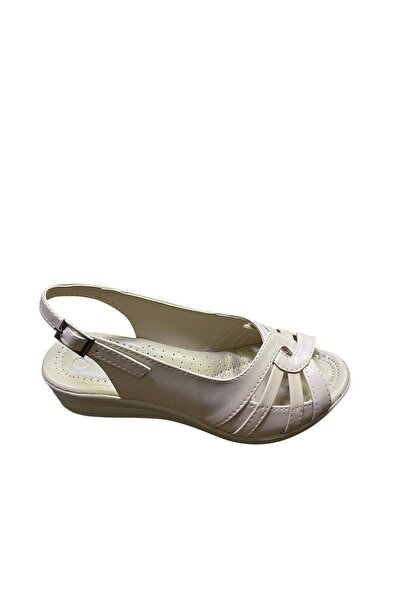 KORKMAZ Women's Wedge Heel Full Orthopedic Summer Sandals