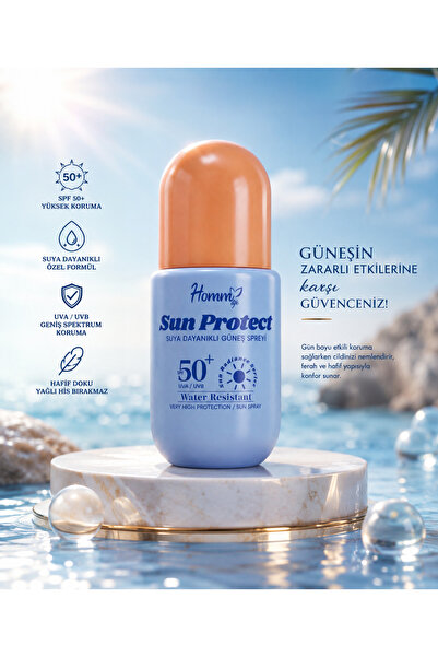 Homm Bitkisel Türkiye HOMM LIFE SUYA DAYANIKLI GÜNEŞ SPREYİ 50+ SPF