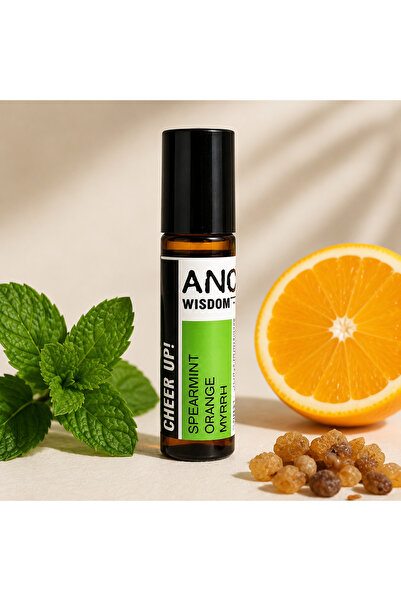 OEM Roll-On Aromaterapie Cheer Up – Mentă Verde, Portocală și Smirnă | ANC Wi...