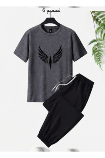 ship master Summer Collection New Arrival T-Shirt & Shorts Set Printed Patter...