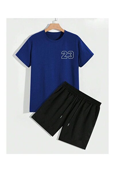 ship master Summer Collection New Arrival T-Shirt & Shorts Set Printed Patter...