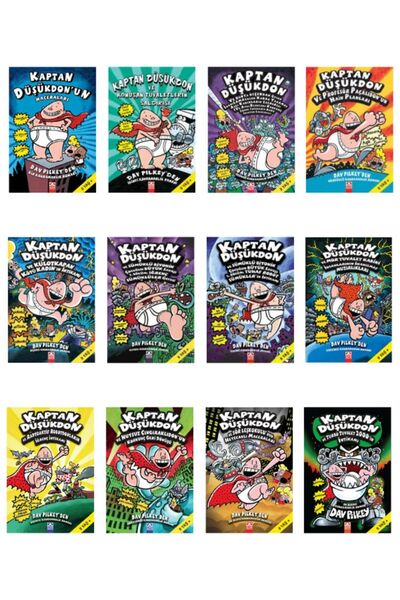 Aba Kitap Kaptan Düşükdon Tam Set 12 Kitap | | Dav Pilkey | 9 Yaş