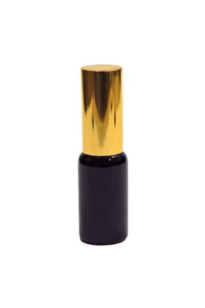 OEM Flacon negru cu pulverizator, pulverizator auriu GL18, 20ml