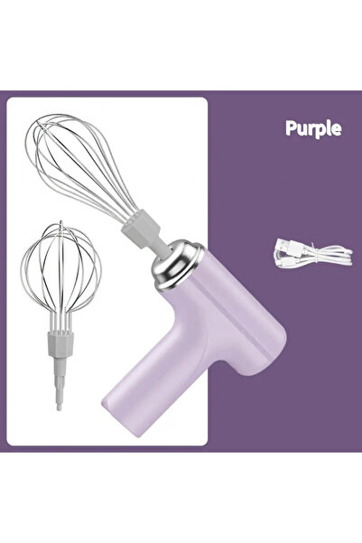 Choice PURPLE 1 Portable electric mixer and mixer - USB charging, wireless, p...