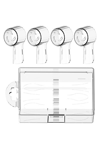 Choice1 Clear-1 Set Toothbrush Heads Travel Case & Brush Head Dustproof Cover...