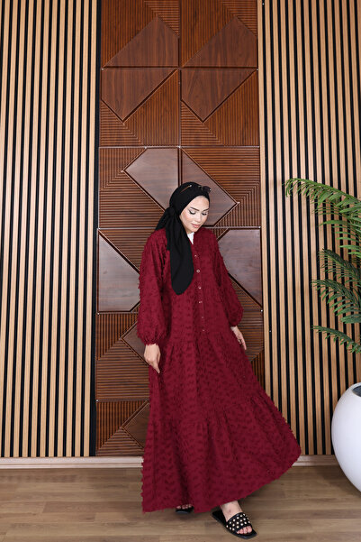 butik hira Φόρεμα Hijab με λεπτομέρεια φούντας