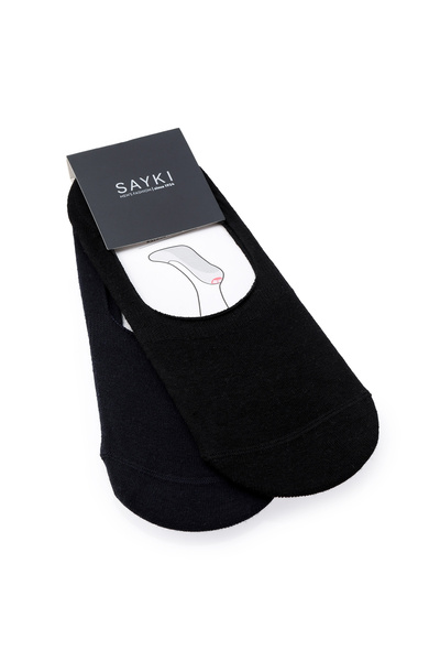 Hatemoğlu Black Cotton Double Ballet Socks