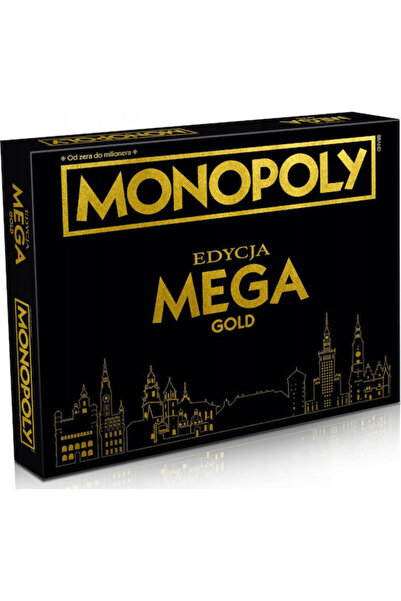 Winning Moves Joc de societate Monopoly Mega Gold pentru 2-6 jucători, 8+ ani