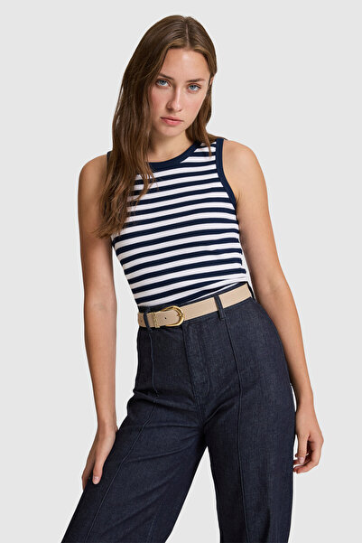 U.S. Polo Assn. Women's Navy Blue Crew Neck T-Shirt 50323549-Vr033