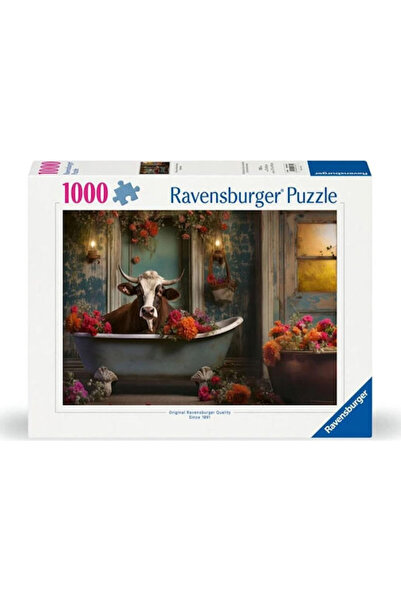 RAVENSBURGER Puzzle Vacă în Baie 2D 1000 Piese