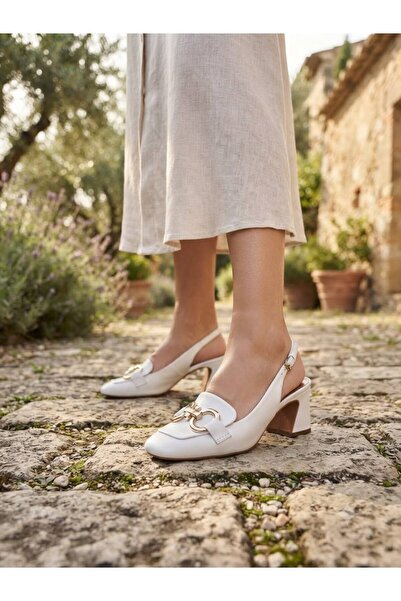 NİSH EXCLUSİVE 2633 Women's Thick Heeled Shoes