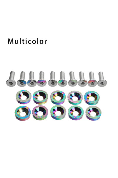 Choice Multicolor 10PCS Decorative Handle Bar Screws & Washers 9 Colors Faste...