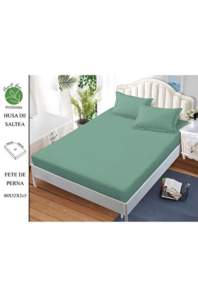 naniland.ro Husă de Pat Finet Unicolor 2 Persoane 3 Piese cu Elastic 180x200 ...