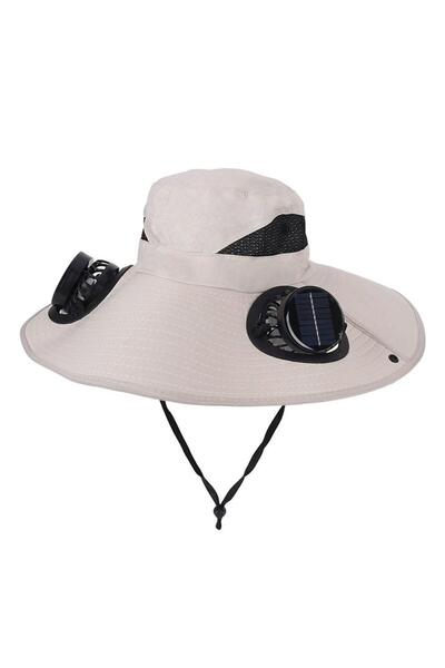 Choice1 A Solar Powered Cooling Hat with Dual Fans Built-in Sun Protection Wi...