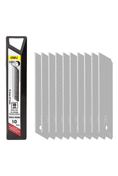 Deli ανταλλακτικές λεπίδες DL-DPJ09B για κοπίδι, 18mm, 10τμχ