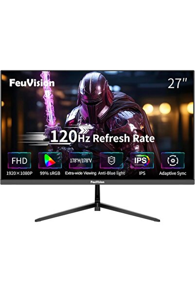 OEM Monitor Gaming IPS 120Hz Full HD Fără margini 27 Inchi Fluid Negru