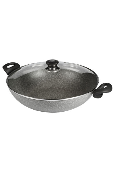 BALLARİNİ Tigaie antiaderenta cu capac Ferrara, Granit/Plastic, 36x9.2 cm, Negru