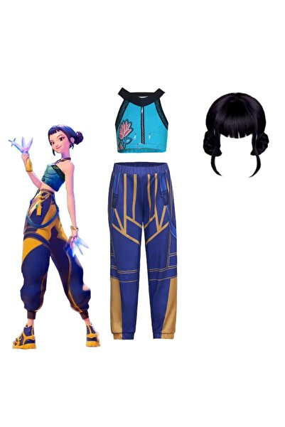 Funny Party Shop Costumatie Cosplay Zoey, Demon Hunters K‑Pop, costum si peru...